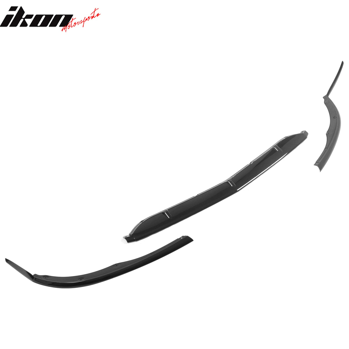 2015–2021 Benz C-Class W205 C63 Style PP Front Bumper Cover W/ Gloss Black Grille + Lip