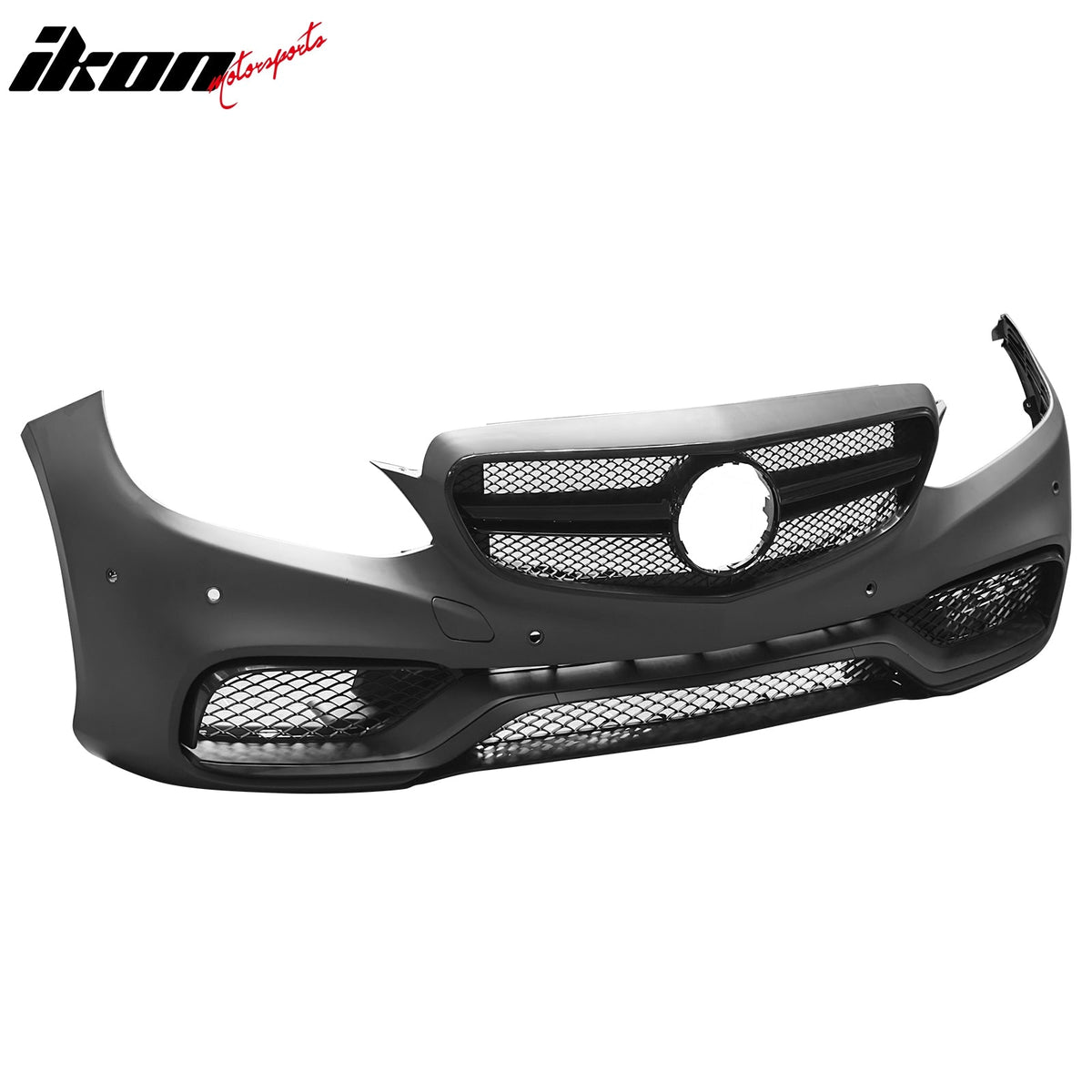 2014-2016 Mercedes-Benz E-Class W212 Sedan Front Bumper Cover Conversion Replacement W/Upper Grille W/Gloss Bar E63 Style PP ABS