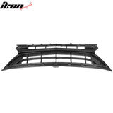 2017-2020 Mercedes-Benz E-Class W213 Front Bumper Cover Conversion Replacement W/Upper Grille W/Silver Trim E63 Style Unpainted Black PP ABS
