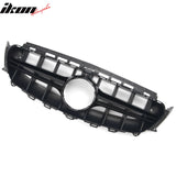 2017-2020 Mercedes-Benz E-Class W213 Front Bumper Cover Conversion Replacement W/Upper Grille W/Gloss Trim E63 Style Unpainted Black PP ABS