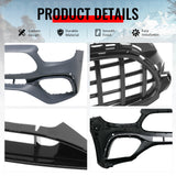 2021–2023 Benz E-Class W213 E63 Style PP Front Bumper Cover W/ Gloss Black Grille