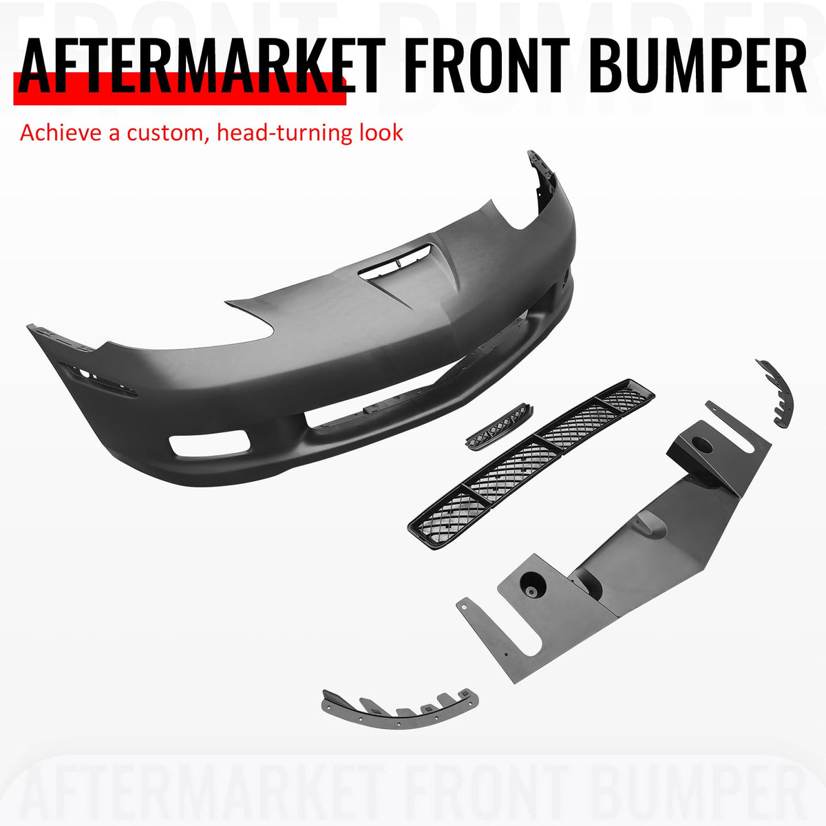 2005-2013 Chevrolet Corvette Base C6 Z06 Style PP Front Bumper Cover