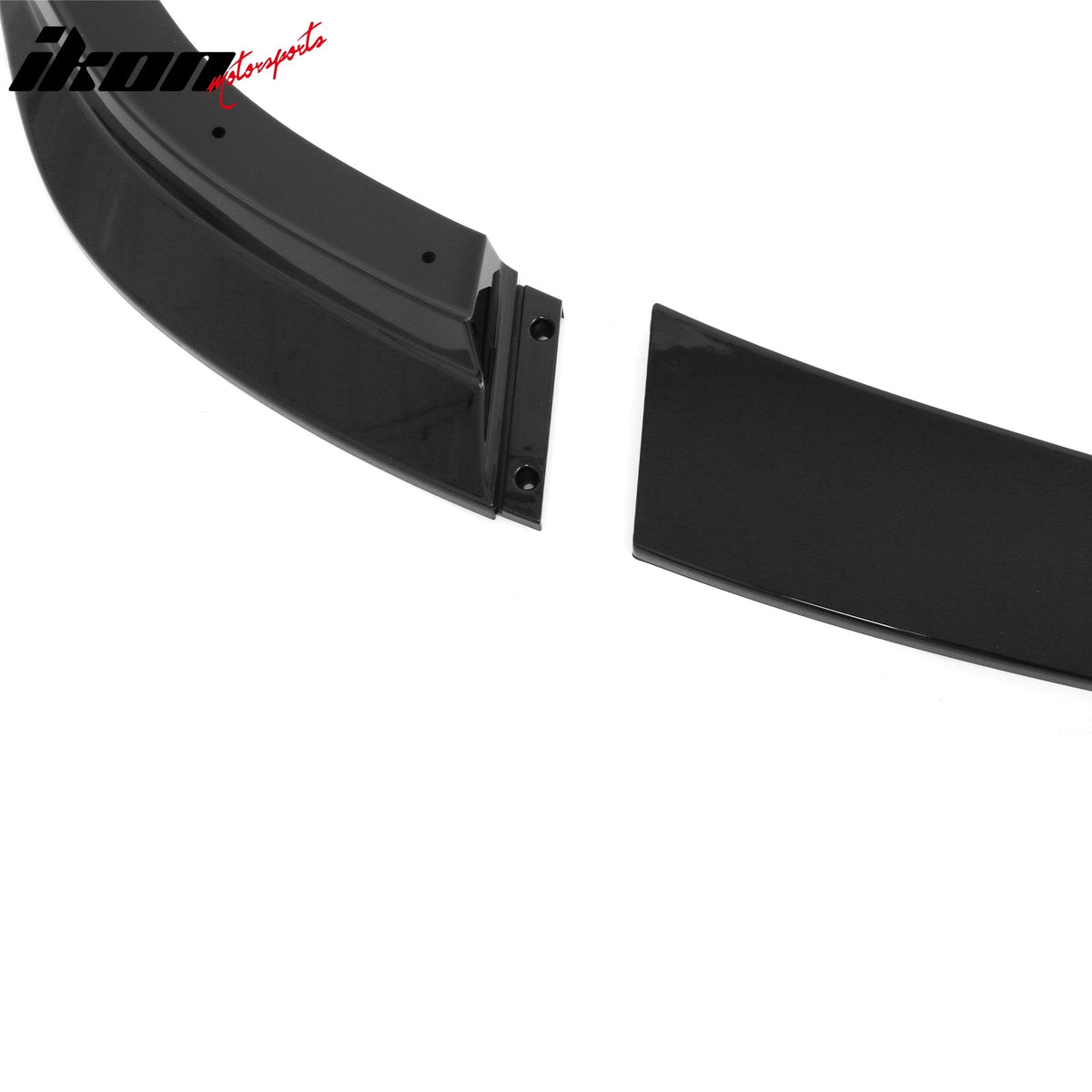 2005-2013 Corvette Base C6 Z06 Style PP Front Bumper Cover + Foglights + Gloss Black Front Lip
