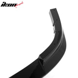 2005-2013 Corvette Base C6 Z06 Style PP Front Bumper Cover + Foglights + Gloss Black Front Lip