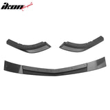 2005-2013 Corvette Base C6 Z06 Style PP Front Bumper Cover + Foglights + Carbon Fiber Print Front Lip