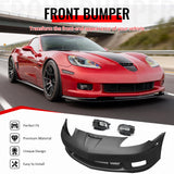 2006-2013 Chevrolet Corvette C6 Z06 Style PP Front Bumper Cover W/ Foglights