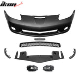 2006-2013 Chevrolet Corvette C6 Z06 Style PP Front Bumper Cover W/ Foglights