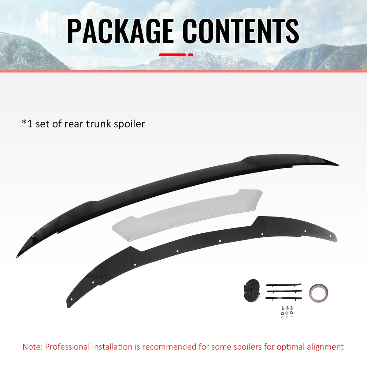 2011-2023 Dodge Charger SRT Gloss Balck Trunk Spoiler + Venom V2 Wickerbill Gurney Flap