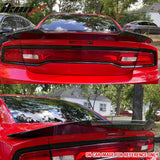 2011-2023 Dodge Charger SRT Carbon Fiber Print Trunk Spoiler + Venom V2 Wickerbill Gurney Flap