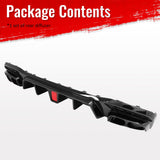 2017-2019 Benz GLE GLS Class Brabus BS Style Gloss Black Rear Diffuser PP + Exhaust Tips