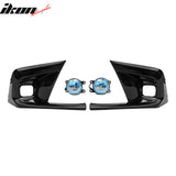 2022-2024 Honda Civic OE Style Fog Light Bezel w/ JDM Foglights Blue Len White LED Lamps