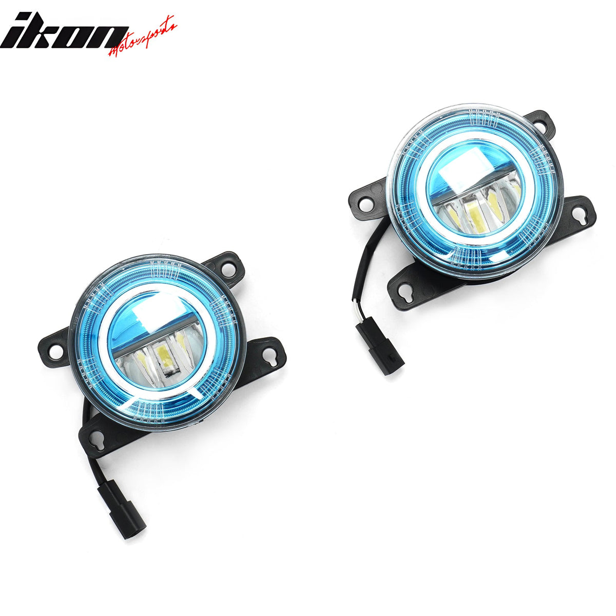 2022-2024 Honda Civic OE Style Fog Light Bezel w/ JDM Foglights Blue Len White LED Lamps