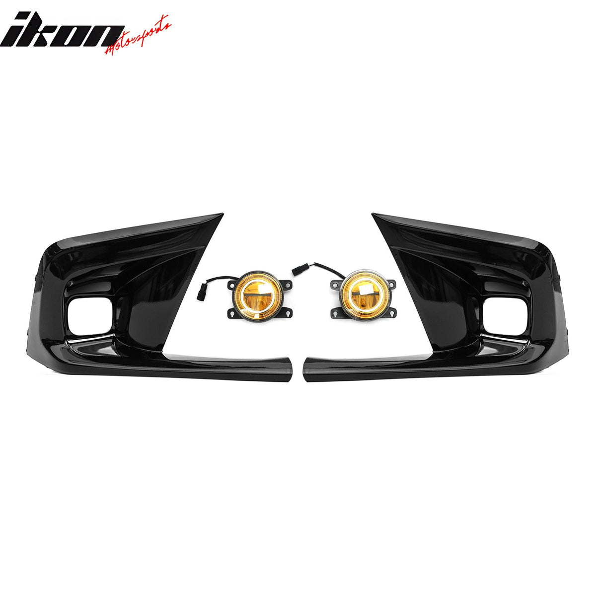 2022-2024 Honda Civic OE Style Fog Light Bezel w/ JDM Foglights Yellow Len LED Lamps