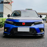 2022-2024 Honda Civic Round Holes Fog Light Bezel w/ JDM Foglights Yellow Len LED Lamps