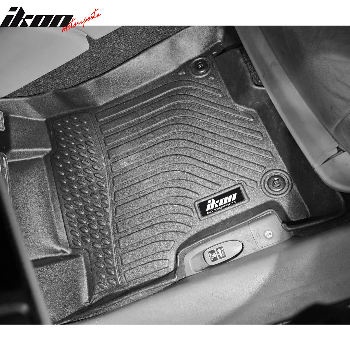 2008-2012 Honda Accord Sedan 4-Door 3D TPE All Weather Heavy Duty Waterproof Anti-Slip Interior Cargo Liner Carpets Floor Mats + Rear Trunk Mat 4PCS