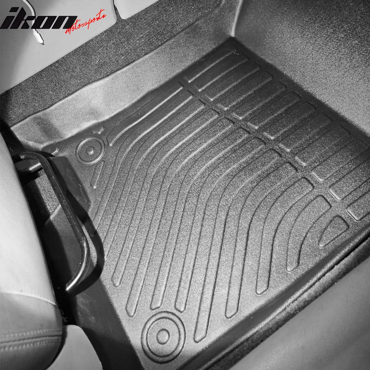 2008-2012 Honda Accord Sedan 4-Door 3D TPE All Weather Heavy Duty Waterproof Anti-Slip Interior Cargo Liner Carpets Floor Mats + Rear Trunk Mat 4PCS