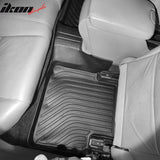 2008-2012 Honda Accord Sedan 4-Door 3D TPE All Weather Heavy Duty Waterproof Anti-Slip Interior Cargo Liner Carpets Floor Mats + Rear Trunk Mat 4PCS