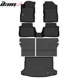 2024-2026 Subaru Crosstrek 3D TPE All Weather Heavy Duty Waterproof Anti-Slip Interior Cargo Liner Carpets Backrest + Floor Mats + Rear Trunk Mat 6PCS