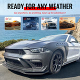2018-2023 Ford Mustang GTD Style Front Bumper Cover Kit PP + Aluminum Fenders + Hood