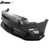 2018-2023 Ford Mustang GTD Style Front Bumper Cover Kit PP + Aluminum Fenders + Hood