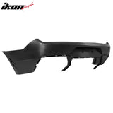 2015-2023 Ford Mustang Rear Bumper + Matte Black Diffuser + GT-C Brake Light + Reflector