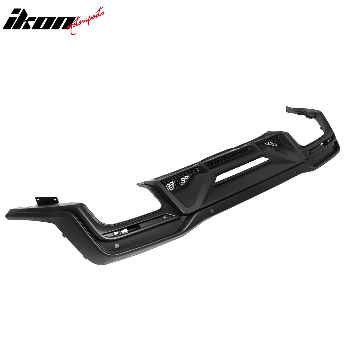 2015-2023 Ford Mustang Rear Bumper + Matte Black Diffuser + GT-C Brake Light + Reflector