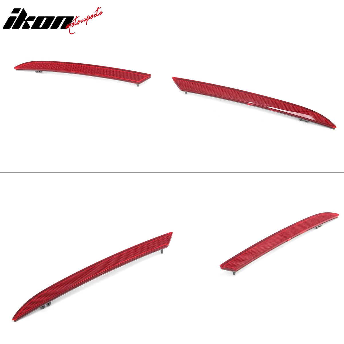 2015-2023 Ford Mustang Rear Bumper + Matte Black Diffuser + GT-C Brake Light + Reflector