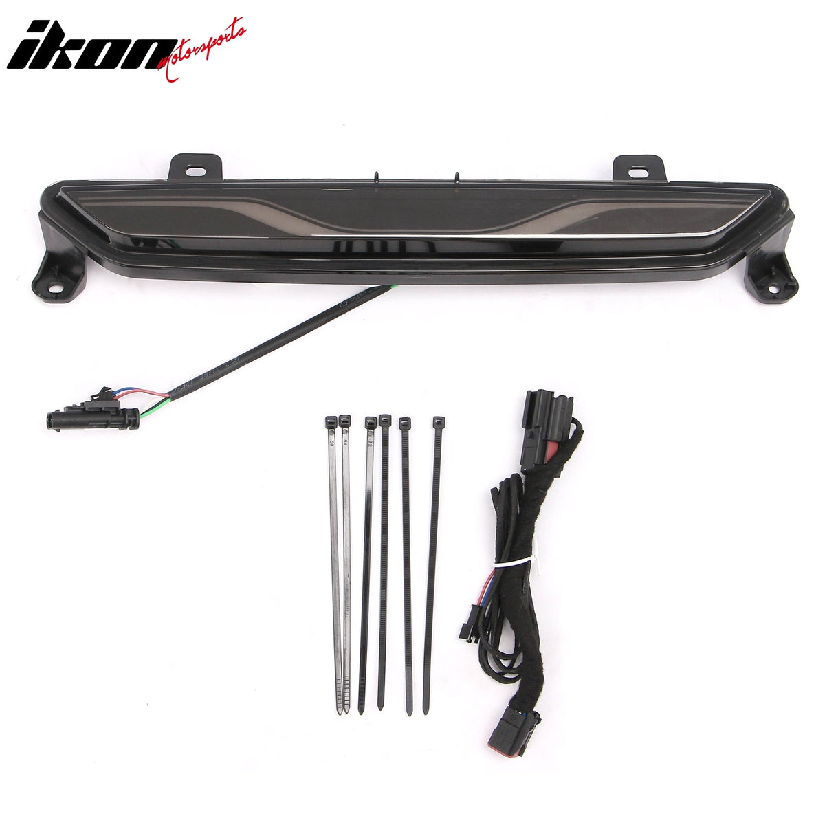 2015-2023 Ford Mustang Rear Bumper + Matte Black Diffuser + GT-C Brake Light + Reflector