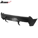 2015-2023 Ford Mustang Rear Bumper + Matte Black Rock Diffuser + GT-C Brake Light + Reflector