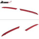 2015-2023 Ford Mustang Rear Bumper + Matte Black Rock Diffuser + GT-C Brake Light + Reflector
