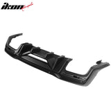 2015-2023 Ford Mustang Rear Bumper + Matte Black Rock Diffuser + GT-V Brake Light + Reflector