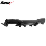 2015-2023 Ford Mustang Rear Bumper + Matte Black Rock Diffuser + GT-V Brake Light + Reflector