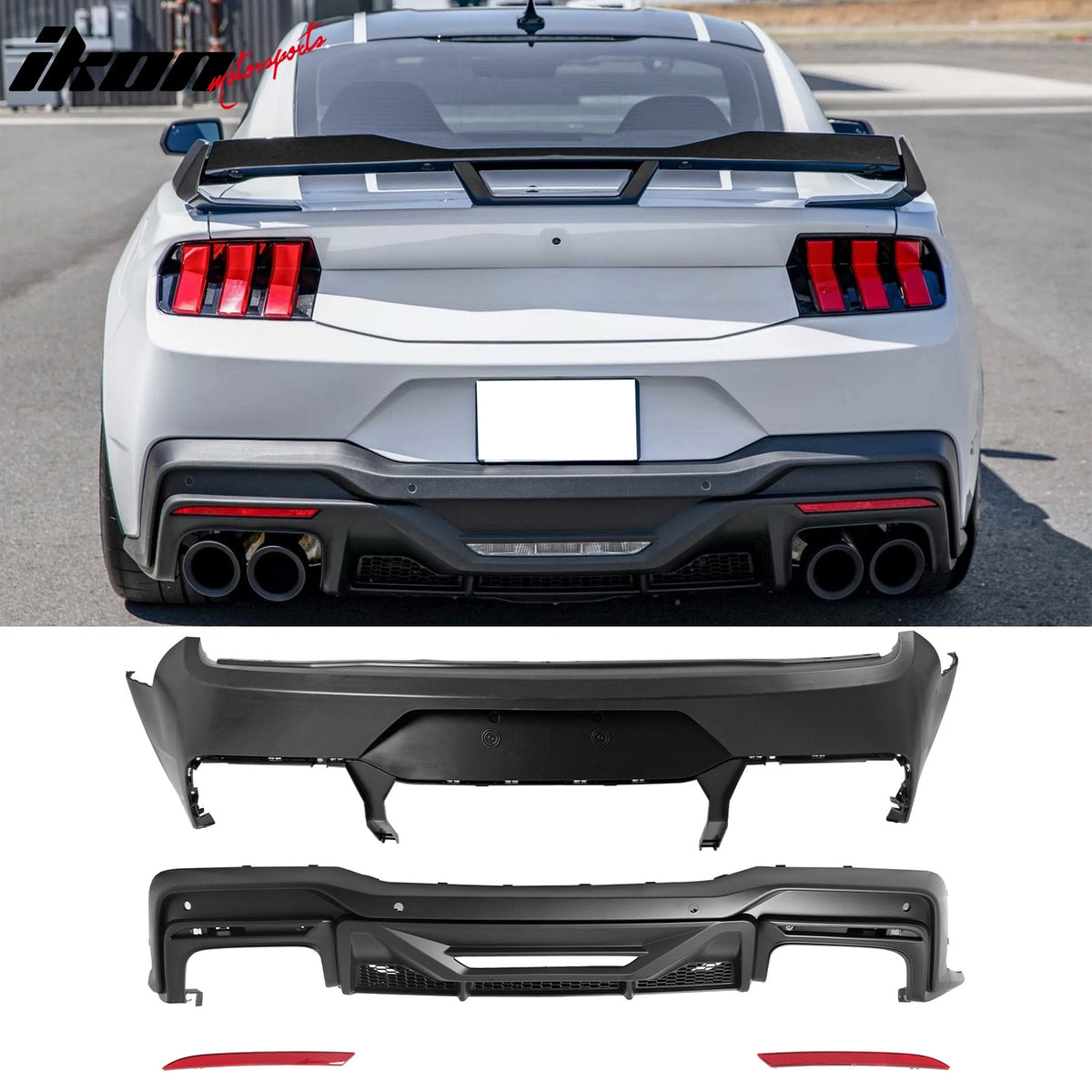 2015-2017 Ford Mustang GTD Style Rear Front Bumpers + Aluminum Fenders + Hood + Side Skirts