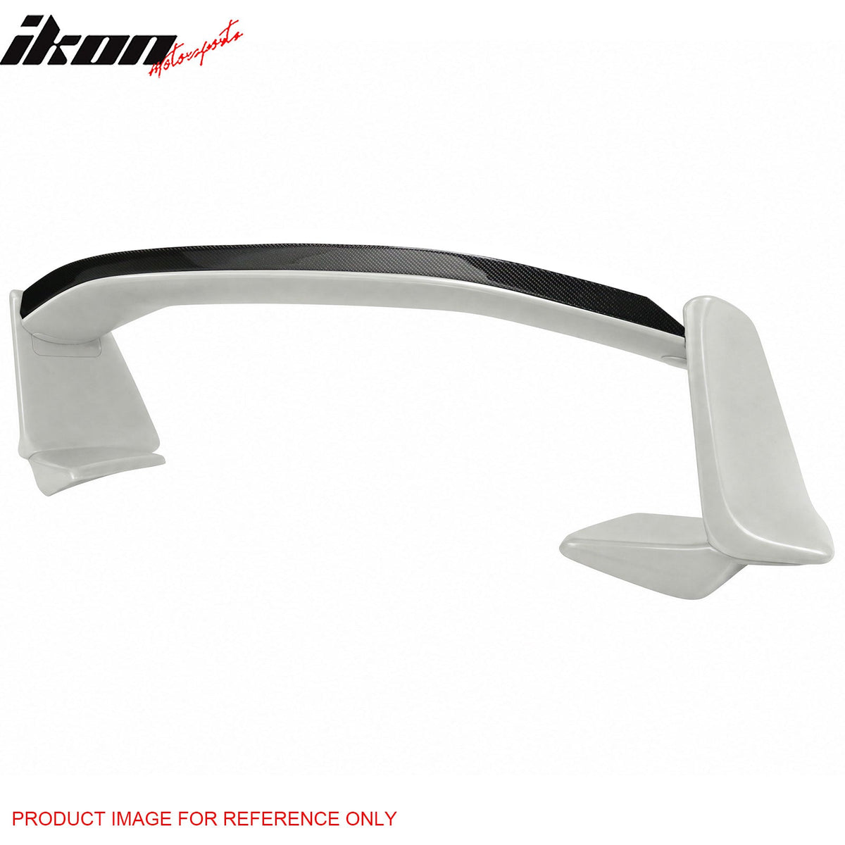 2013-2016 Scion FR-S & 2013-2020 Subaru BRZ & 2017-2020 Toyota 86 Painted #K1X White Trunk Spoiler + Carbon Fiber CF Gurney Flap Added on NRS Style