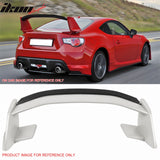 2013-2016 Scion FR-S/2013-2020 Subaru BRZ/2017-2020 Toyota 86 Painted #37J White Trunk Spoiler + Honeycomb Carbon Fiber Gurney Flap Added on NRS Style