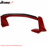 2013-2016 Scion FR-S/2013-2020 Subaru BRZ/2017-2020 Toyota 86 Painted #C7P Red Trunk Spoiler + Honeycomb Carbon Fiber Gurney Flap Added on NRS Style