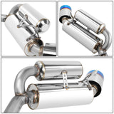 2003-2009 Nissan 350Z / G35 Axleback Exhaust Dual Burnt Tip Stainless Steel