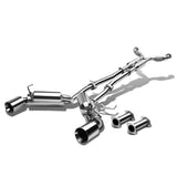 2003-2009 Nissan 350Z / G35 Dual Rolled Tip Catback Exhaust Stainless Steel