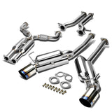 2009-2016 Nissan 370Z Catback Exhaust Dual Burnt Tip Stainless Steel