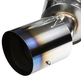 2009-2016 Nissan 370Z Catback Exhaust Dual Burnt Tip Stainless Steel