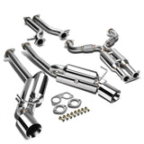09-16 Nissan 370Z Dual Rolled Tip Catback Exhaust Stainless Steel