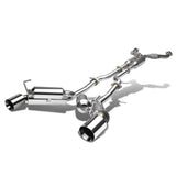 09-16 Nissan 370Z Dual Rolled Tip Catback Exhaust Stainless Steel