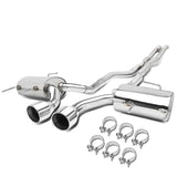 2009-2011 Cadillac CTS-V Dual Rolled Tip Catback Exhaust - Stainless Steel