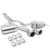 2009-2011 Cadillac CTS-V Dual Rolled Tip Catback Exhaust - Stainless Steel