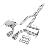 2009-2011 Cadillac CTS-V Dual Rolled Tip Catback Exhaust - Stainless Steel