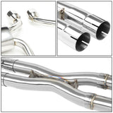 2009-2011 Cadillac CTS-V Dual Rolled Tip Catback Exhaust - Stainless Steel