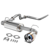 00-05 Dodge Neon Single Burnt Tip Catback Exhaust - Stainless Steel