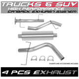 07-14 Toyota FJ Cruiser Catback Exhaust System - Stainless Steel
