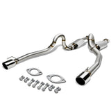 1996-2004 Ford Mustang V8 Catback Exhaust Dual Round Tip Stainless Steel