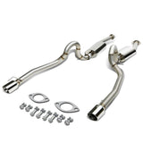 1996-2004 Ford Mustang V8 Dual Rolled Tip Catback Exhaust - Stainless Steel